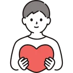 Man With Heart SVG Icon